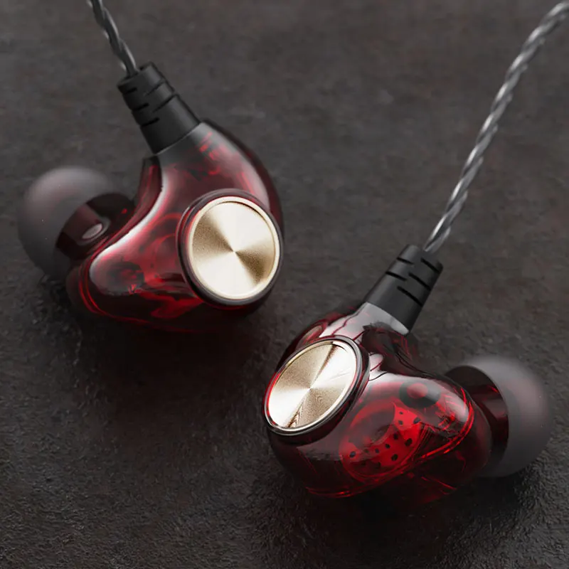 3 5mm wired headphones 5d bass for xiaomi hybrid pro piston 3 transparent sport earphones for sony redmi note 8 pro наушн