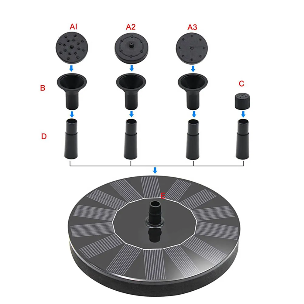 Солнечный фонтан на солнечных батареях Водяной насос бассейн пруд погружной