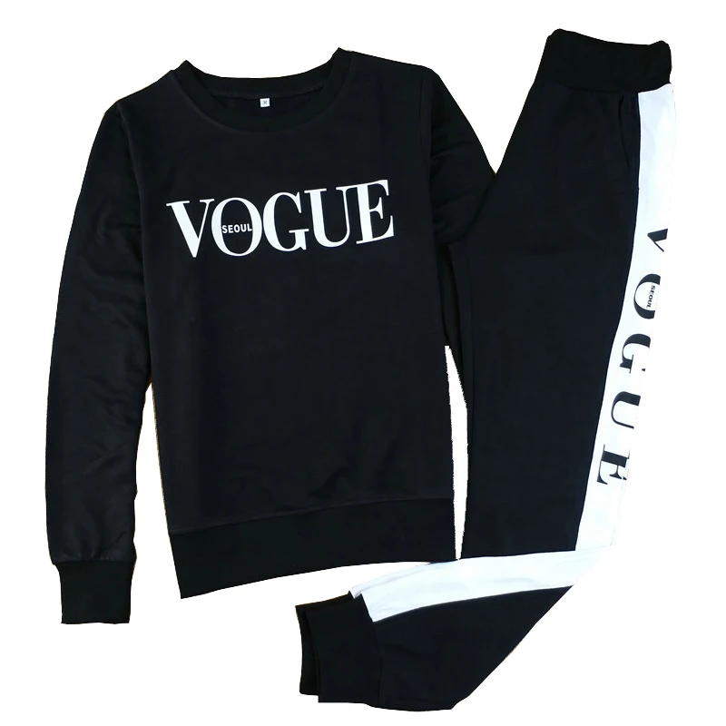 Повседневные штаны для пробежек и упражнений, женские штаны для танцев с принтом VOGUE, спортивные штаны, женские брюки для фитнеса, свободные штаны-шаровары
