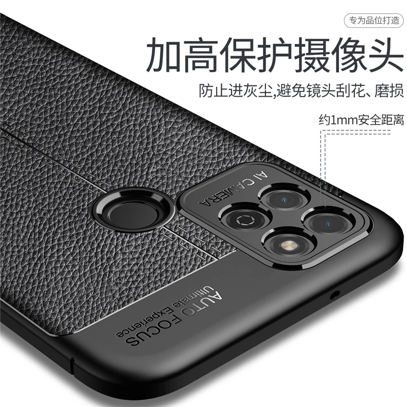 For Huawei Honor Play 5T Case Luxury Leather Soft Silicone Shockproof Bumper Back Cover Honor Play 5T Phone Case Honor Play 5T