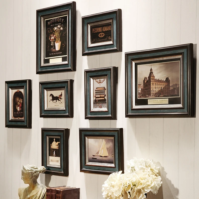 8/11/12/20 шт/набор фоторамка овальные наручные часы для учебы Ретро рамки картин