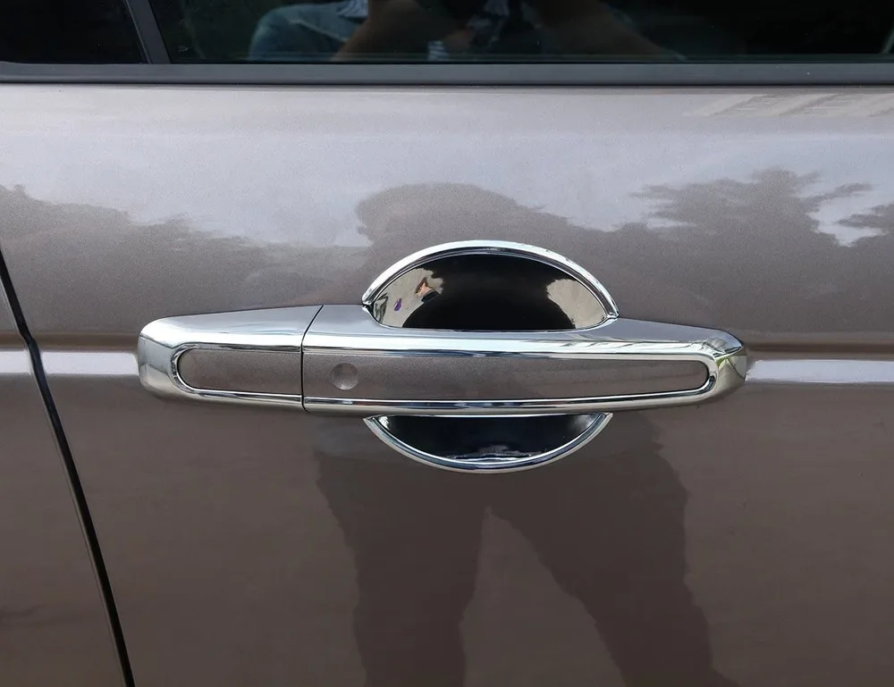 ABS Наружная ручка двери автомобиля крышка рамка отделка 4 шт для обнаружения