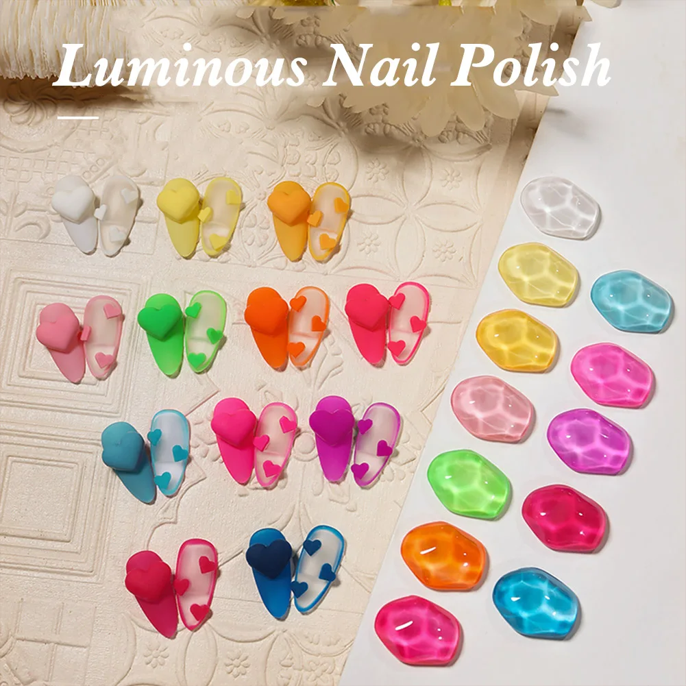

12 Colors Glow in the Dark Gel Nail Polish Luminous Gel Polish for Lighting Look Nail Extension Gel Polish for Women