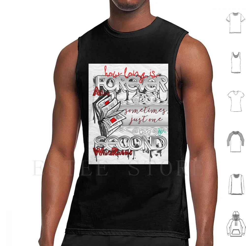 

Forever Tank Tops Vest Sleeveless Classic Alice In Alice Typography Quotes