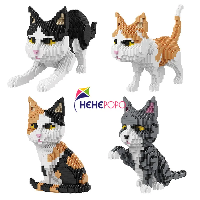 С рисунком кота из мультфильма блок Micro сидя лежа встряхивая для прогулок модели