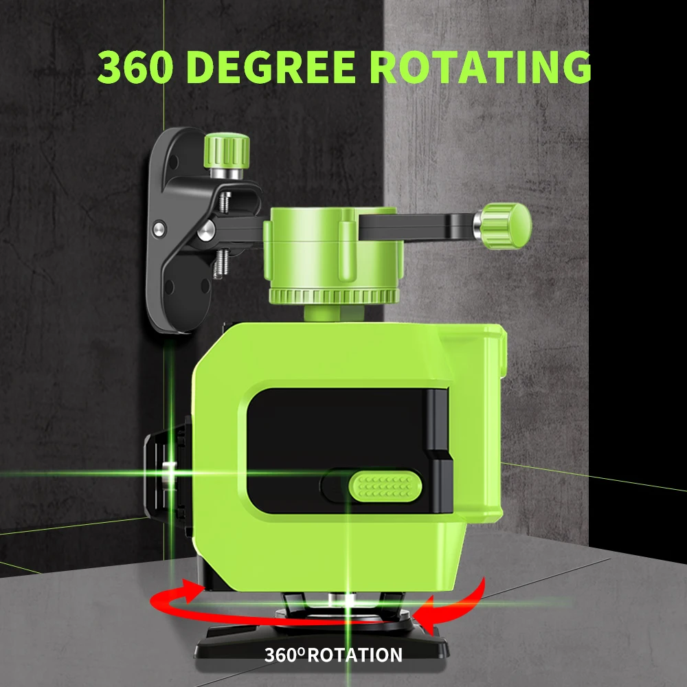12/16 Lines Laser Level Light 360 Horizontal and Vertical Four Gear Light High Precision Stick To Wall Ground Automatic Leveling
12/16 Lines Laser Level Light 360 Horizontal and Vertical Four Gear Light High Precision Stick To Wall Ground Automatic Leveling