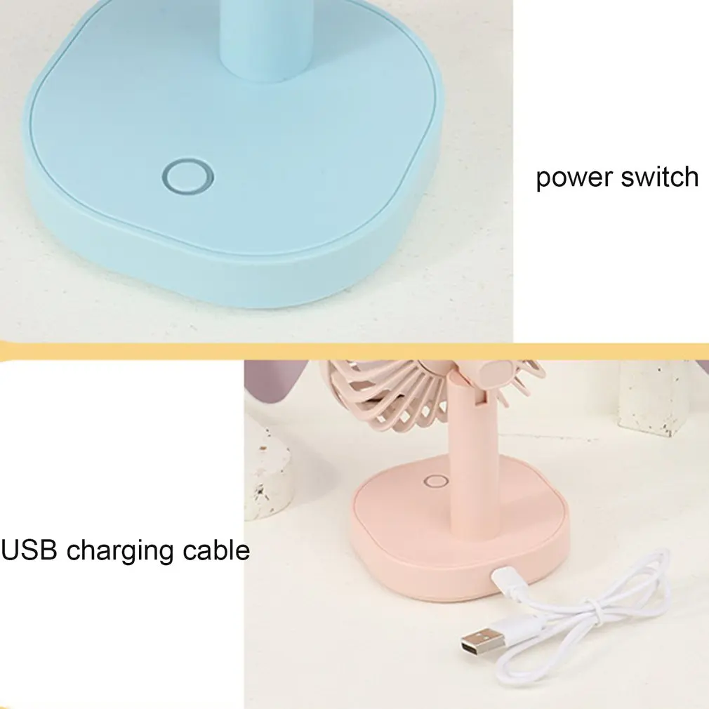 

Small USB Charging Adjustable Fan desktop Mini quiet office student dormitory Three Speeds Portable Small Indoor And Outdoor Fan