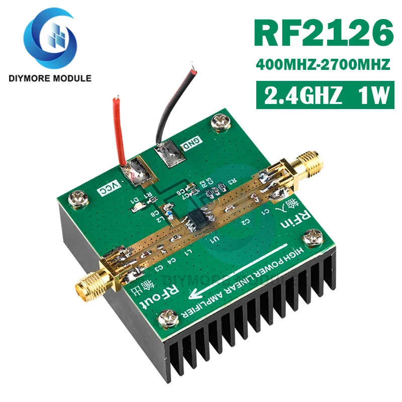 RF2126 400MHZ 2700MHZ широкополосная RF Мощность усилитель 2 4 ГГц 1 Вт светодиодные лампы