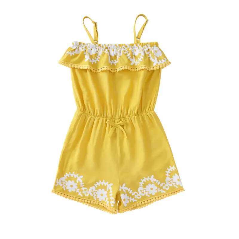 

Детский комбинезон 2020, одежда для маленьких детей, одежда для девочек с оборками, Детский комбинезон без рукавов, наряды, размер детской оде...
