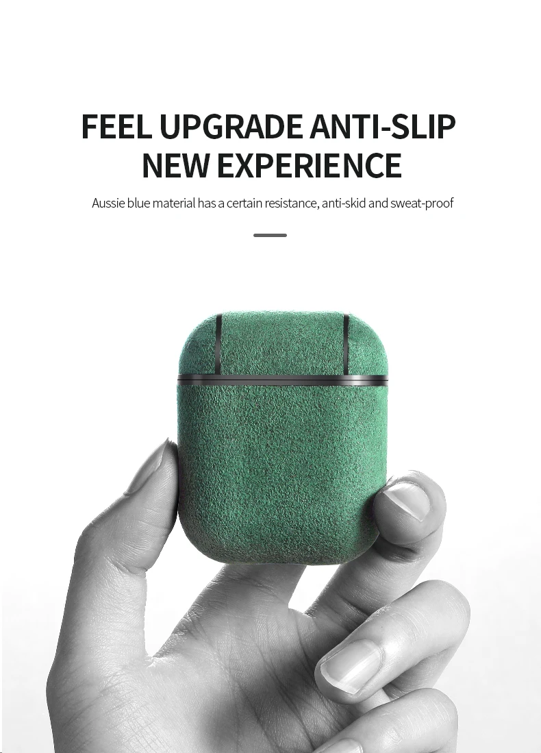 SanCore Alcantara кожаный чехол для наушников для Apple Airpods 1 Airpods 2 чехол роскошный защитный чехол Аксессуары для Airpods