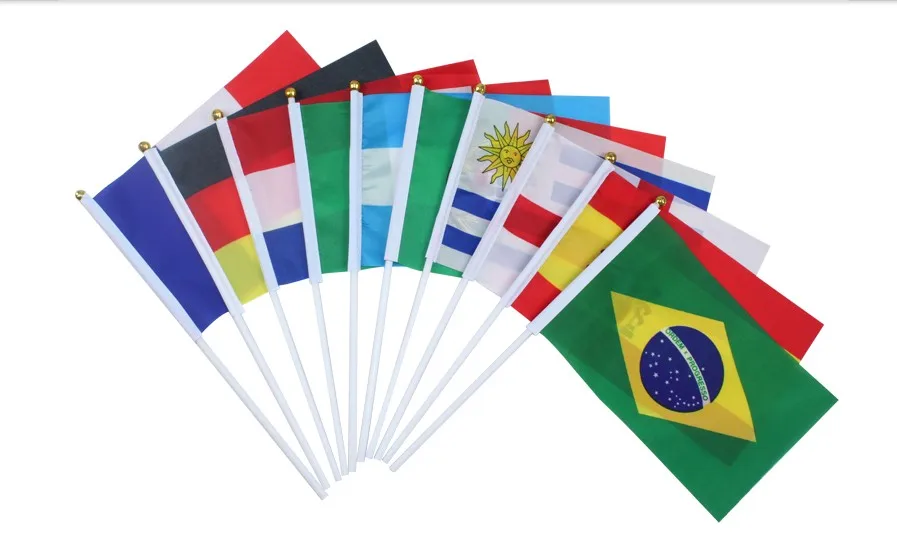 Бесплатная доставка флаг развевающийся вручную 14*21 см | Дом и сад