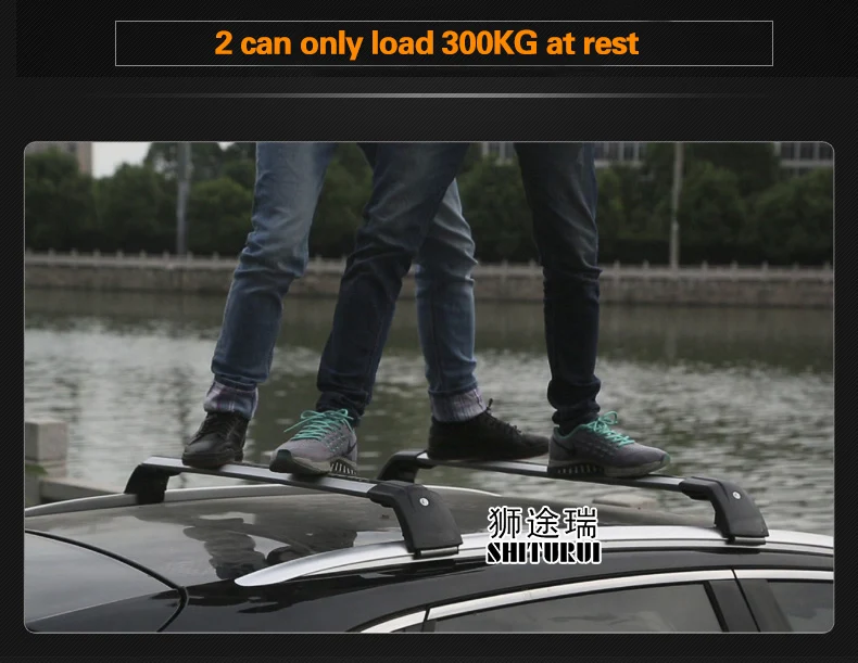 SHITURUI 2 шт. кровельные рейки для Volvo XC90 2014 2020 256 боковые из алюминиевого сплава