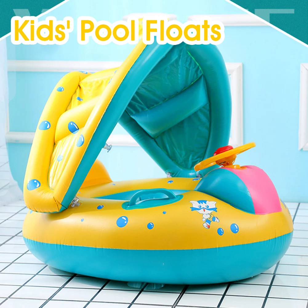 

Детское безопасное плавательное кольцо, надувной лебедь, плавающий поплавок, забавные игрушки, летнее плавательное кольцо, сиденье, лодка д...