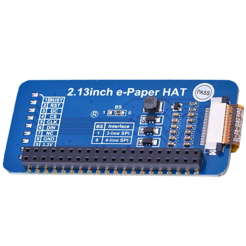 

Waveshare 2.13Inch E-Paper HAT,250x122,E-Ink Display for RaspberryPi 2B/3B/Zero/Zero W,Color: Black,White