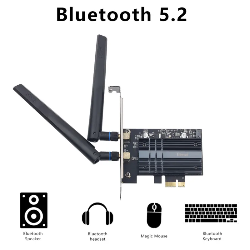 3000 Мбит/с PCI e Беспроводной адаптер Intel AX210 Wi Fi 6E Wlan Card беспроводная сетевая карта