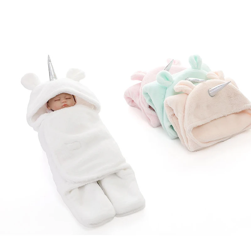 Детское одеяло s утолщает спальный мешок Единорог кашемир морозостойкие Двойной