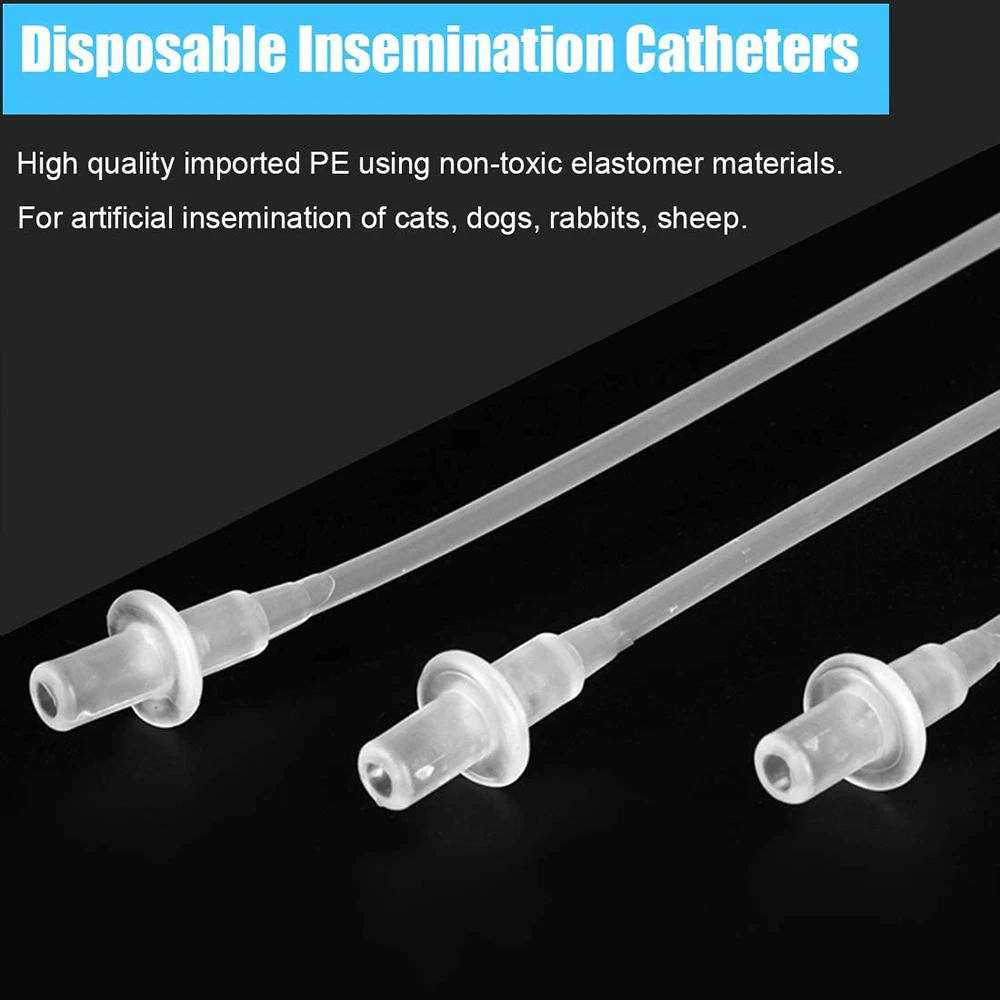 Juego de inseminaci&oacute;n Artificial para perros, Kit de criador canino desechable, bolsas de colecci&oacute;n de semen, tubo de inseminaci&oacute;n, cr&iacute;a de perros, Veterina, 5/10 unidades-2