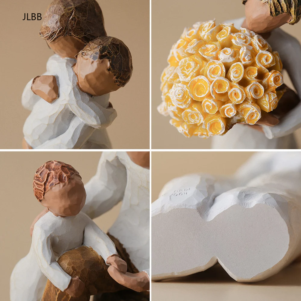 

Nordic style family resin figure figurine ornaments family happy time home decoration Accessories crafts furnishings Living Room