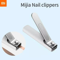 xiaomi mijia nail clippers anti splash stainless steel nail cutter portable mini nail clipper with unique frustration design