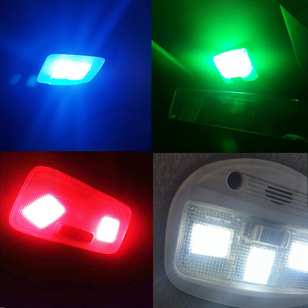 Белый красный T10 Cob 36Led Автомобильные светодиодные лампы W5w C5W C10w 194 панельные лампы для чтения Авто двери резервная лампа купольная гирлянда свет BA9S DC 12v