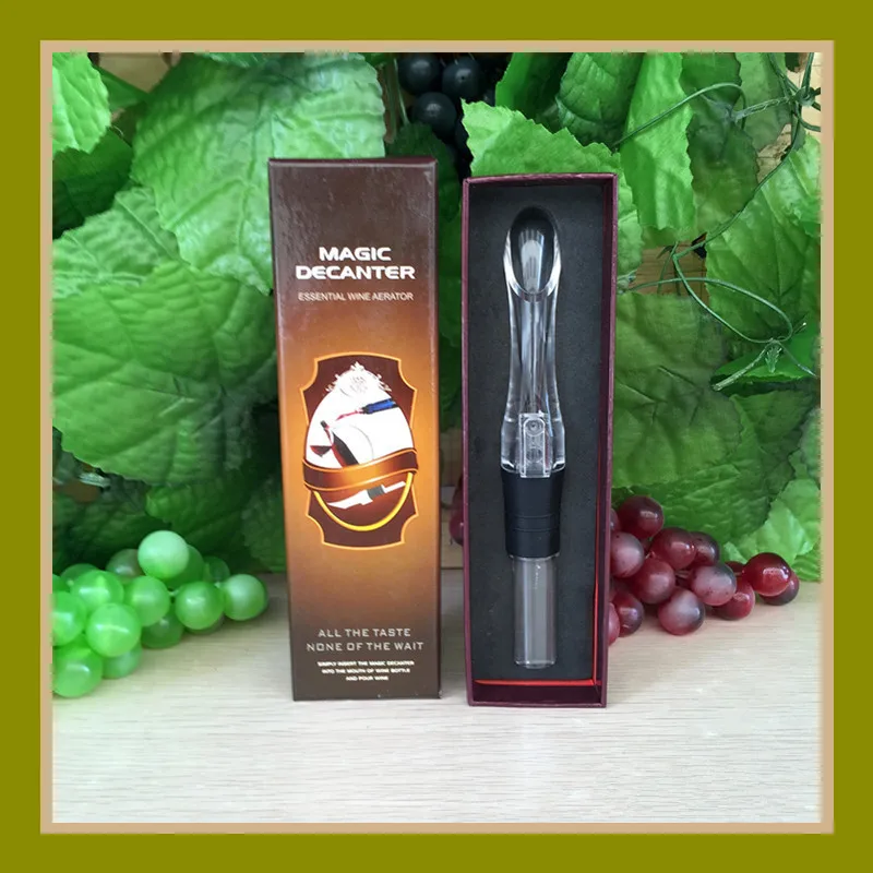 Wine Plastic Pourer Acrylic Mini Decanter Red Wine Aerator Magic Decanter Red Wine Barware Wine Separator Bar Supplies AT124