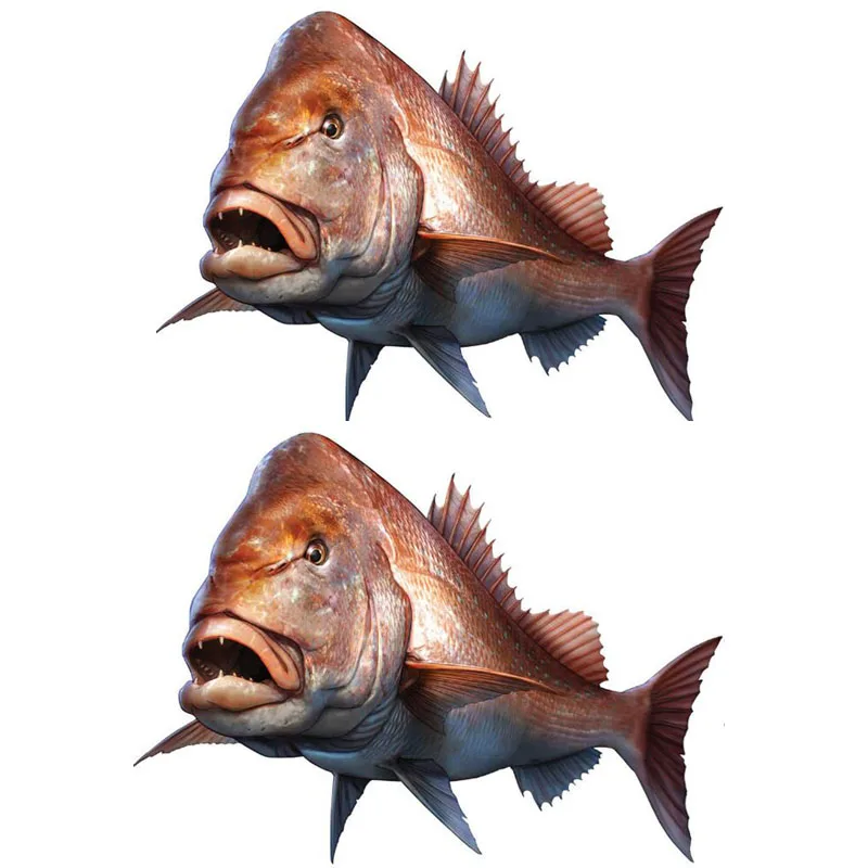 

2pcs/Set Car Decals Fashion Large Mouth Bass Fish Car Sticker PVC Decal Auto Motorcycle Accessorie Waterproof Reflective Sticker