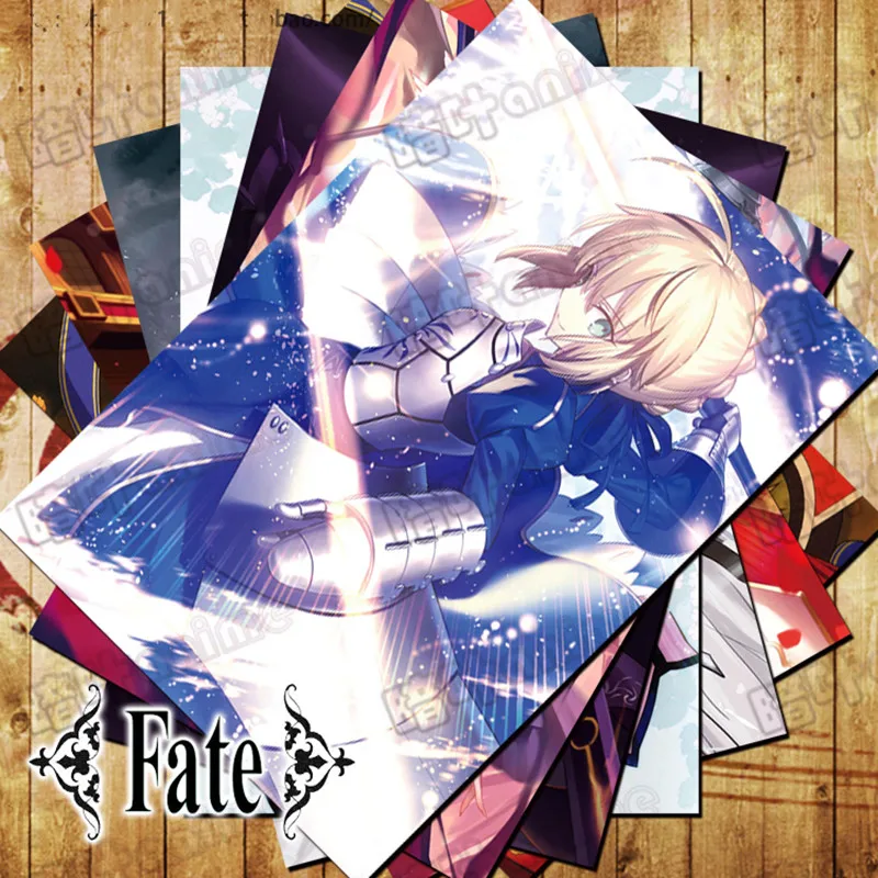 10 шт./лот аниме Fate EXTRA Nero красный/черный меч плакат наклейки игрушка Stay Night Altria