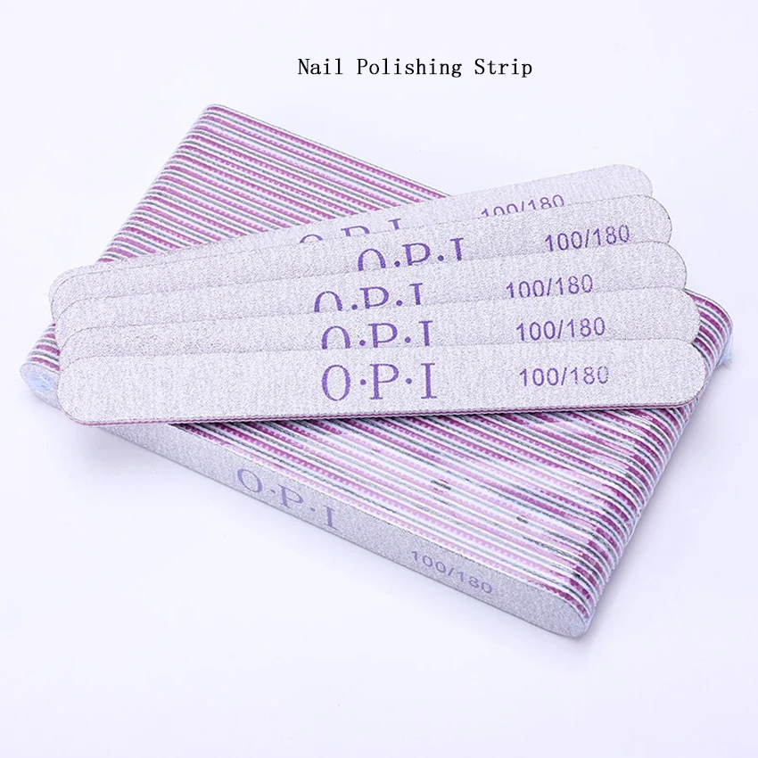 

Профессиональная полумесячная пилка для ногтей 100/180, наждачная бумага, лайм, шлифовальные пилки для ногтей, оборудование для ногтей, буфер д...