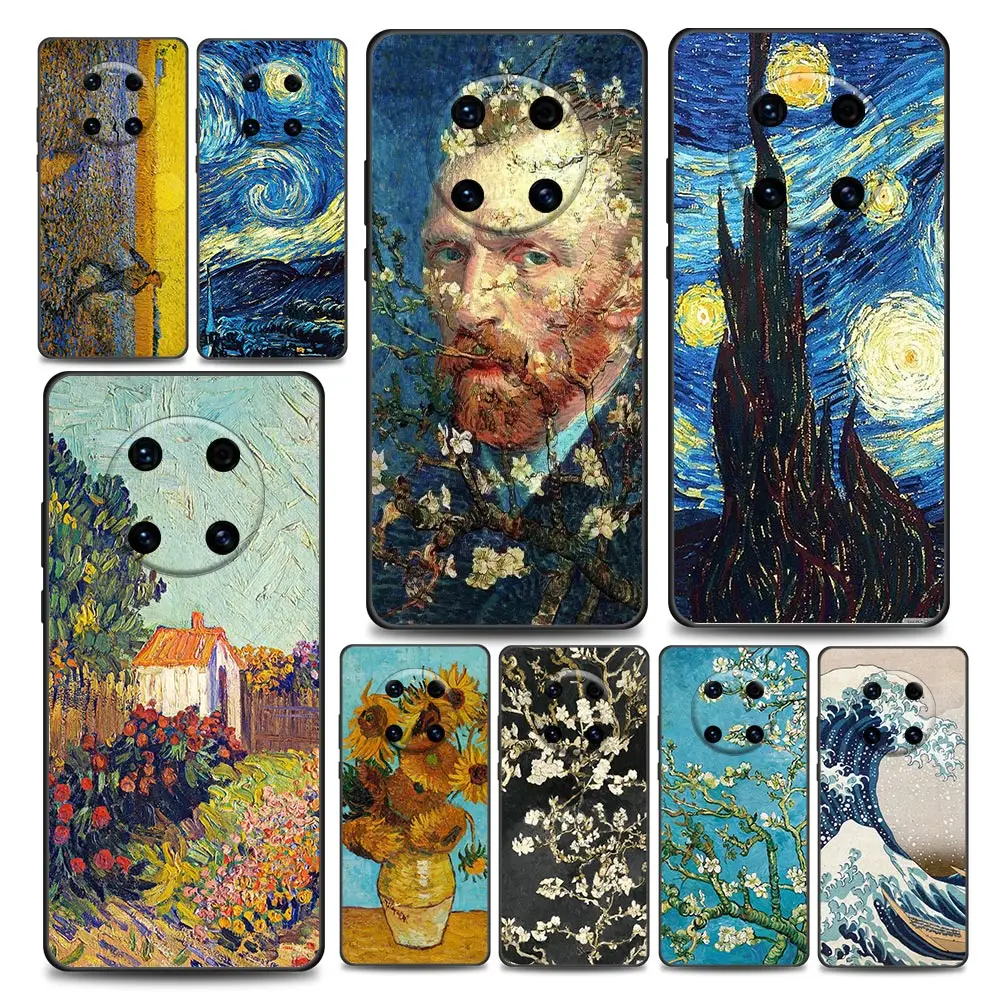 Чехол для телефона с рисунком Ван Гога Huawei Y6 7 9 5p 6p 8s 8p 9a 7a Mate 10 20 40 Lite Pro Plus RS мягкий
