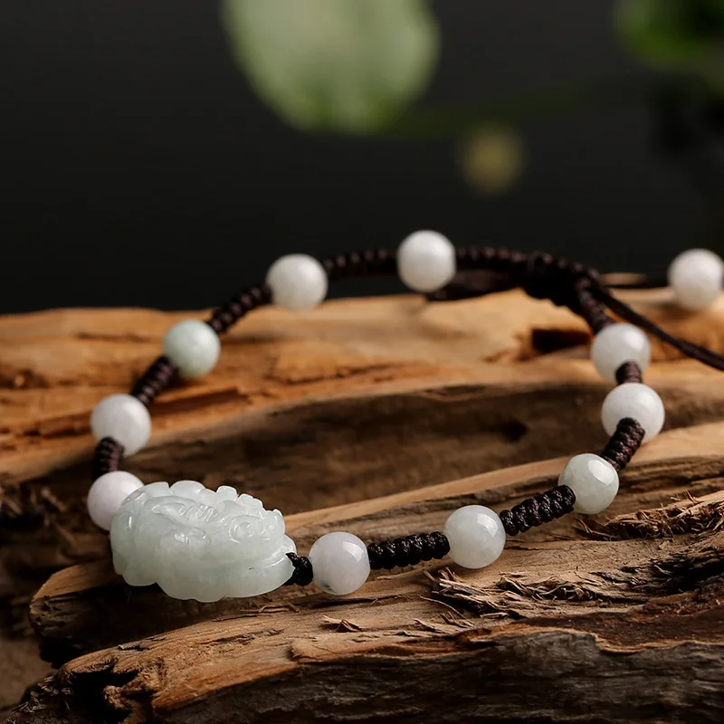 Женские браслеты Jadeite изумрудные бусины гранат круглые шарики подарок для женщин