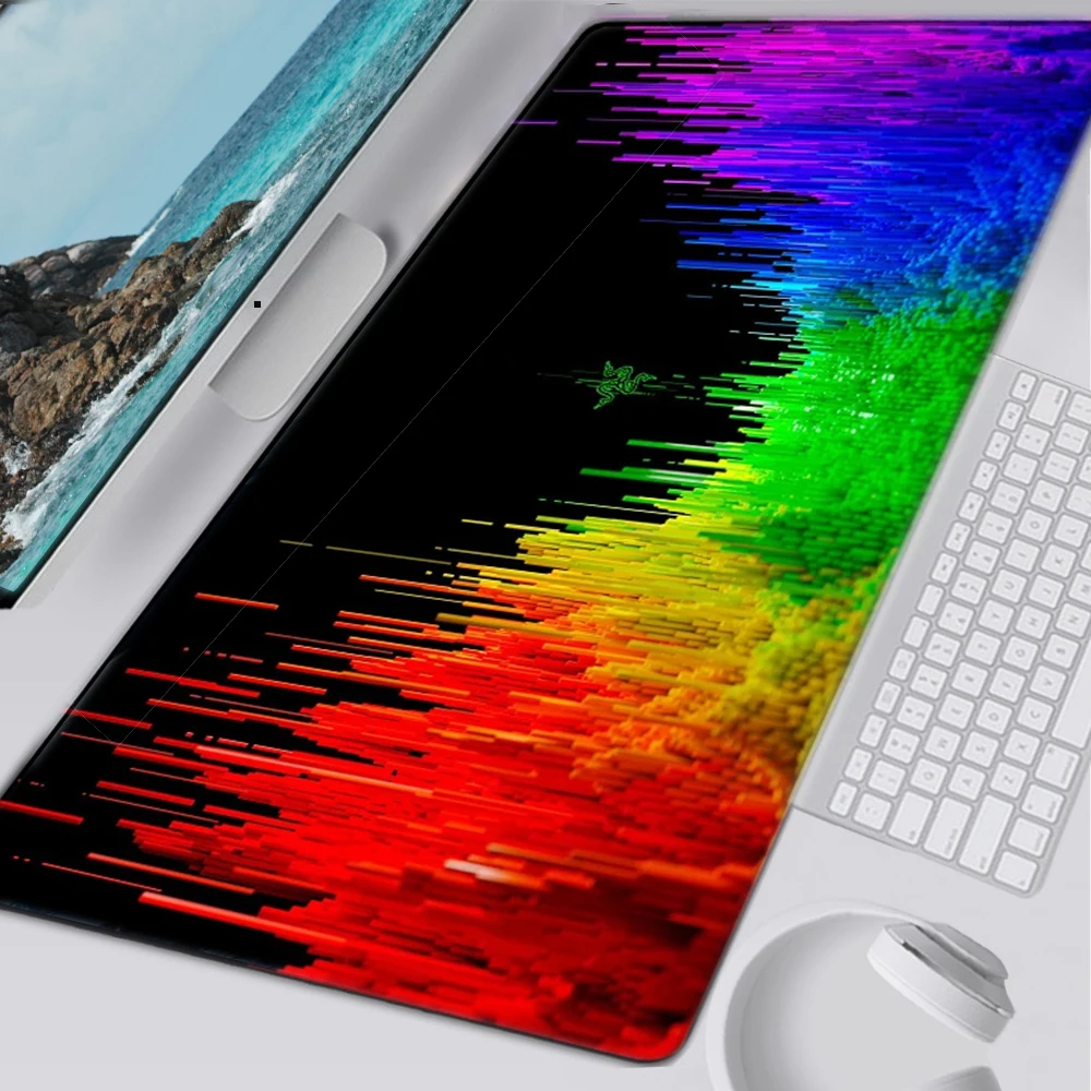 

Big promotion Razer logo gamer play mats Rubber Art Speed Mouse Pad Small Size for Gaming Decorate the desktop Mouse pads