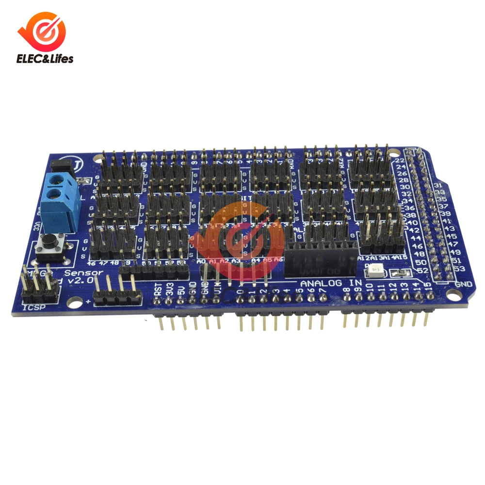 Детская плата расширения V2.0 V2 для Arduino ATMEGA 2560 R3 1280 ATmega8U2 ATMEL AVR макетная сделай