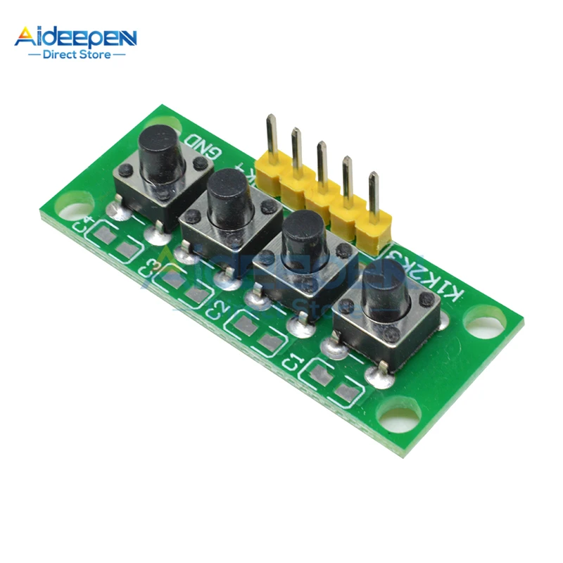 1x4 4 клавиши кнопка 5 контактов клавиатура модуль Mcu плата для Arduino студенческий