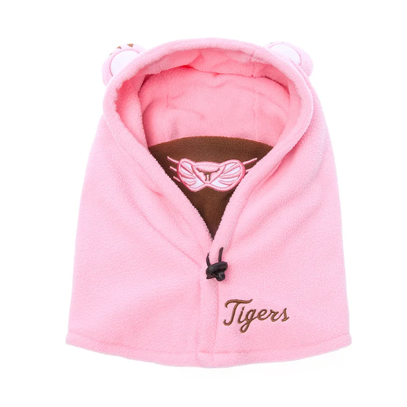 Hat Tiger Зимняя детская шапка с рождественским оленем, детская бархатная шапка кораллового цвета с капюшоном, детская шапка в масках для От 1 до 10 лет, шапка для мальчиков и девочек, шапки - Цвет: Hat Tiger