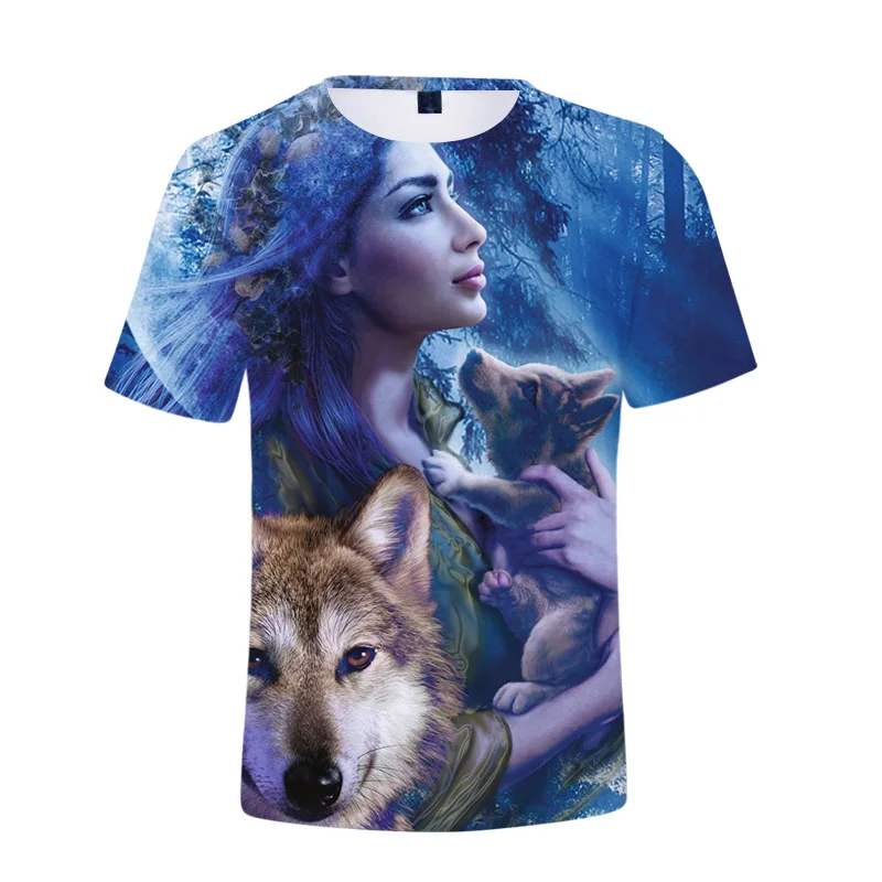 

Animal Collages Sport Dry Fit Running Fitness Workout Tshirt Boys T-Shirt Summer 3D T Shirt Women Harajuku Clothes Wolf Tops