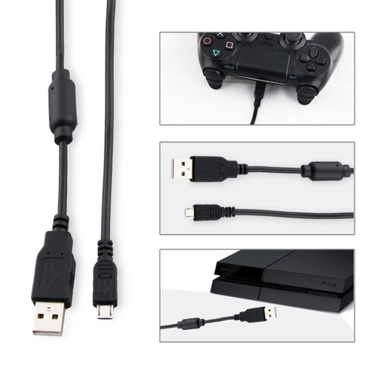 Кабель для зарядки и синхронизации контроллера PS4 2 шт. кабель Micro USB геймпада DualShock