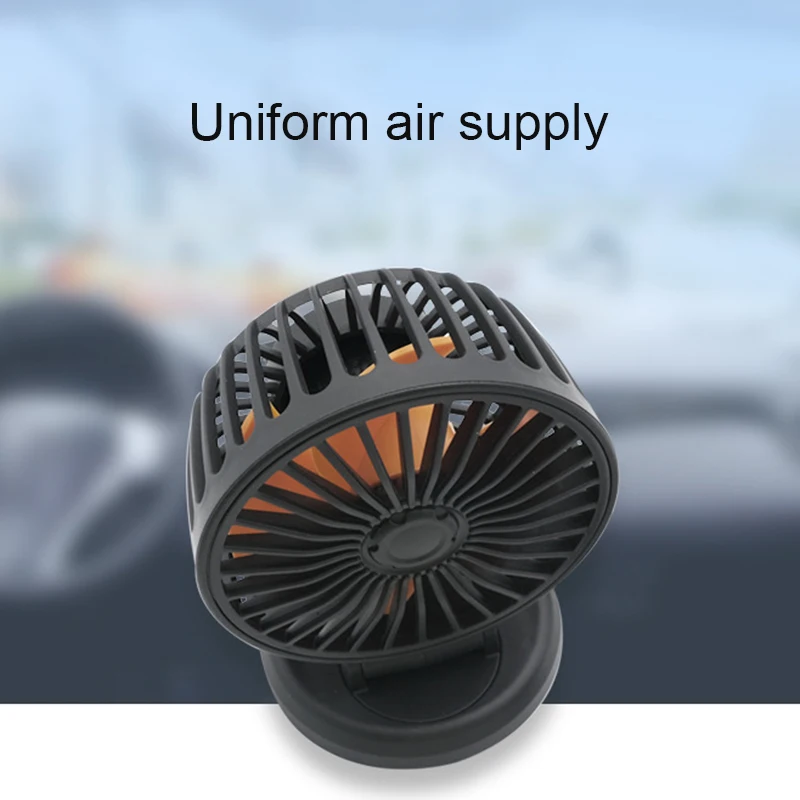 

Top Car Product Accessories Vehicle Cooling Fan For Car 5 Blades Rotatable Mini Electric Cooling Fan Auto Tools Dropshiping