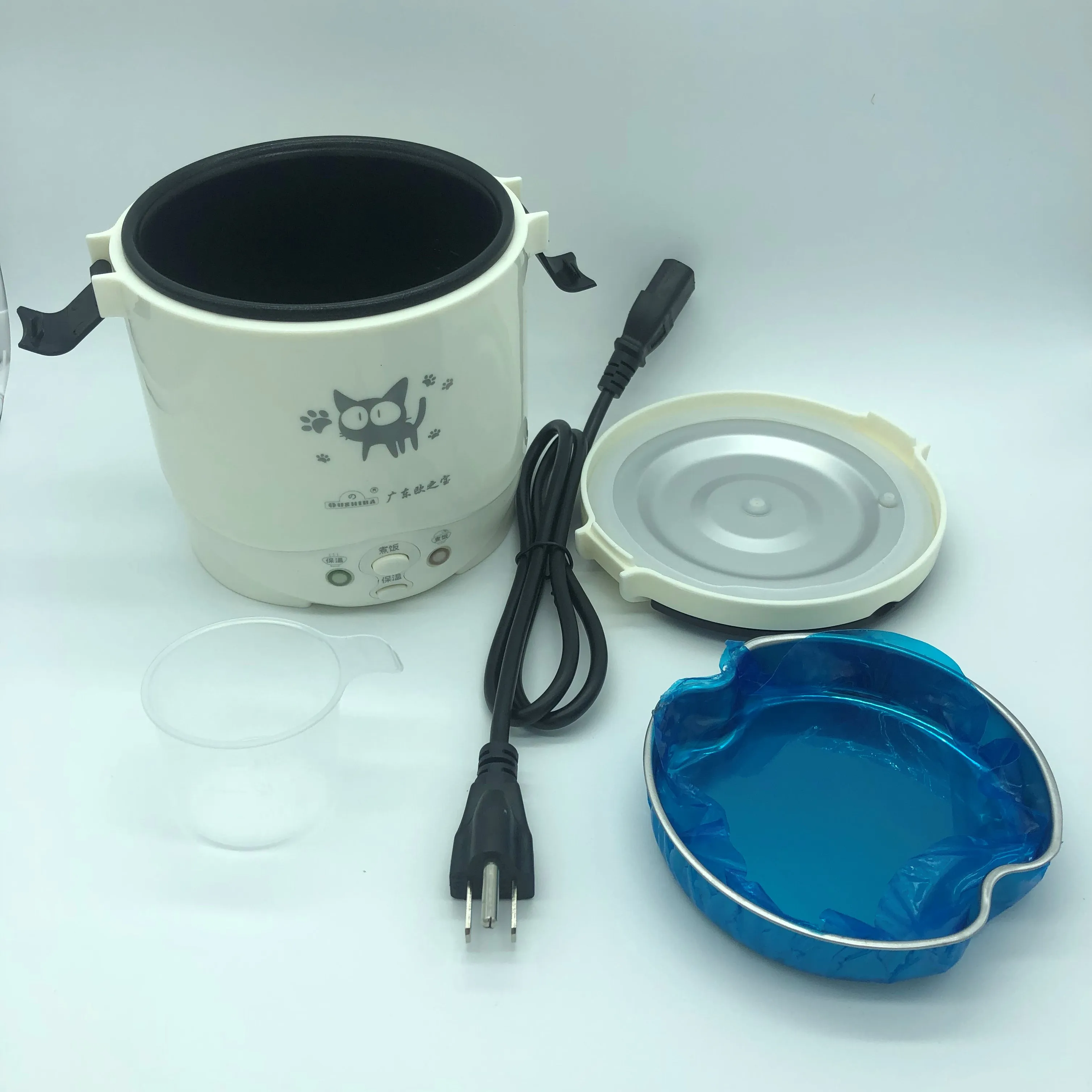 

1L Rice Cooker Used in House 220v or Car 12v to 24v Enough for Two Persons with English Instructions