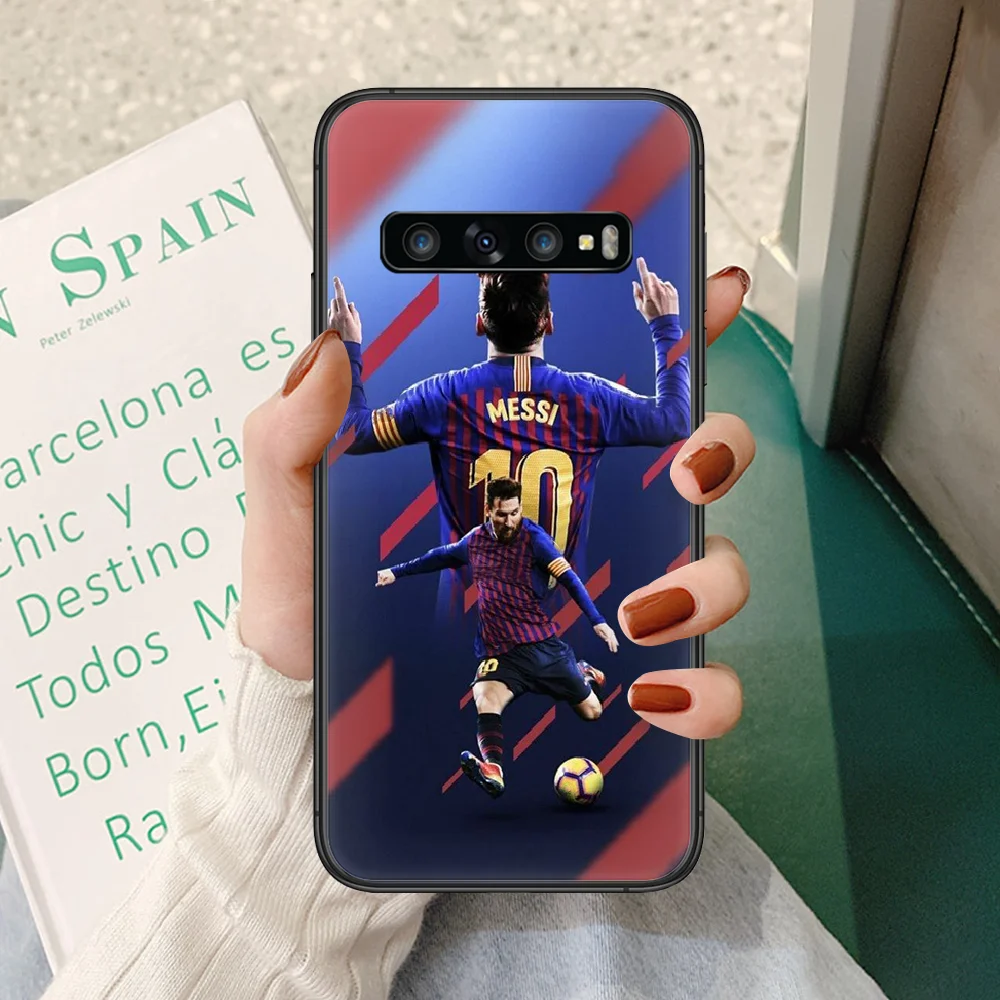 

Football superstar messi Phone case For Samsung Galaxy S 10 20 3 4 5 6 7 8 9 Plus E Lite Uitra black funda silicone bumper