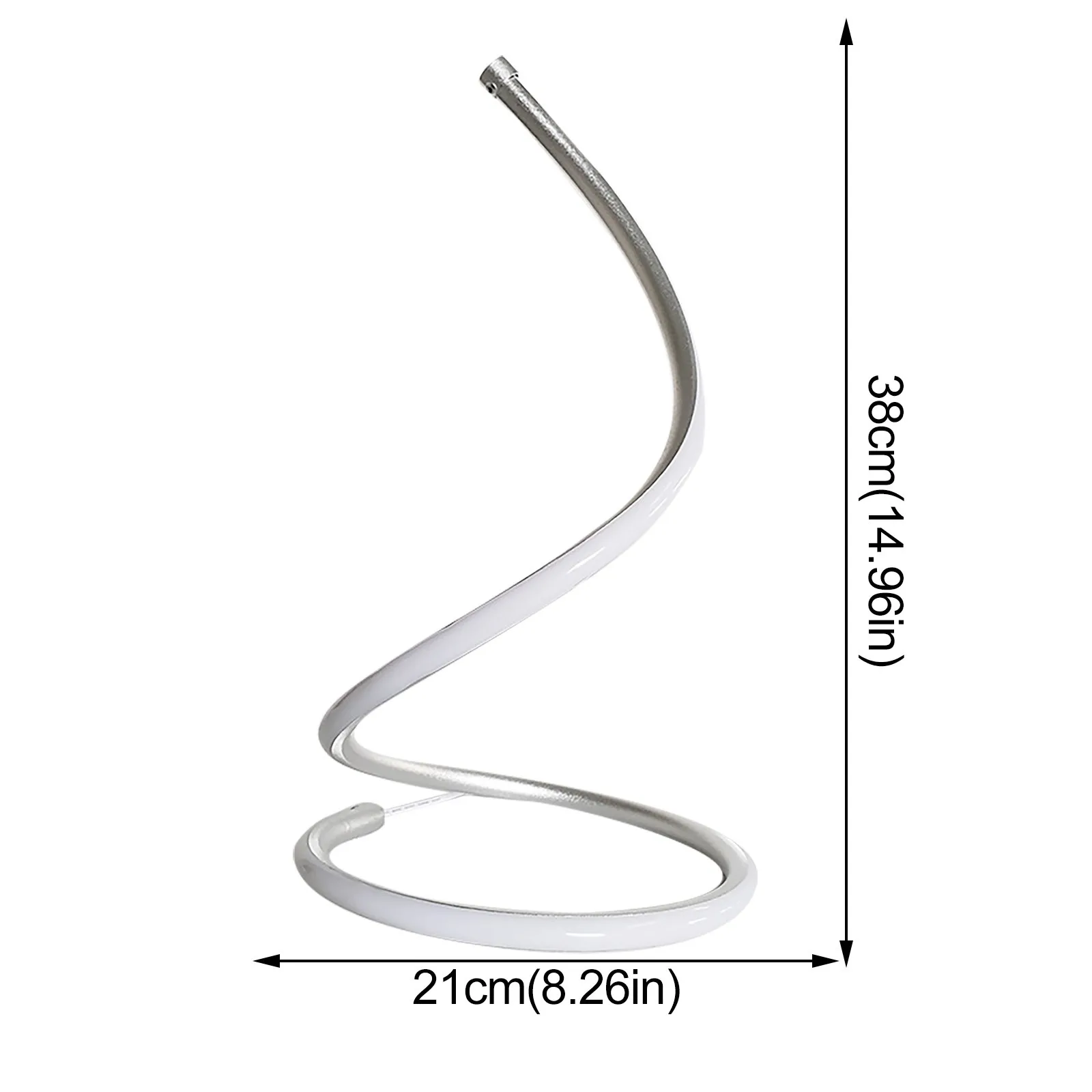

37@ Led Spiral Table Lamp Modern Led Bedside Lamp Bedroom Study Work Light Minimalist Acrylic Eye Light Perfect For Living Room