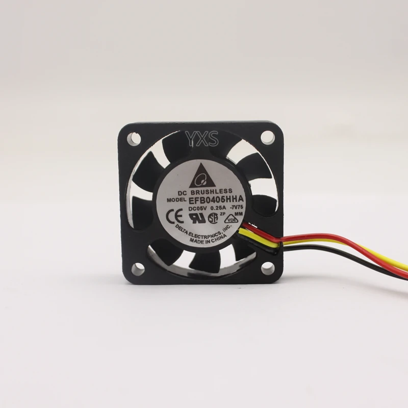 Оригинальный 4 см вентилятор охлаждения EFB0405HHA 4010 40*40*10 мм DC 5V 0.25A Супер Бесшумный 3