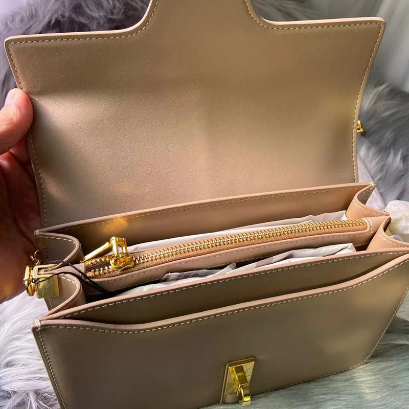 

2021 new temperament small square bag leather women's bag network red ins super fire sloping bag niche design sense small bag