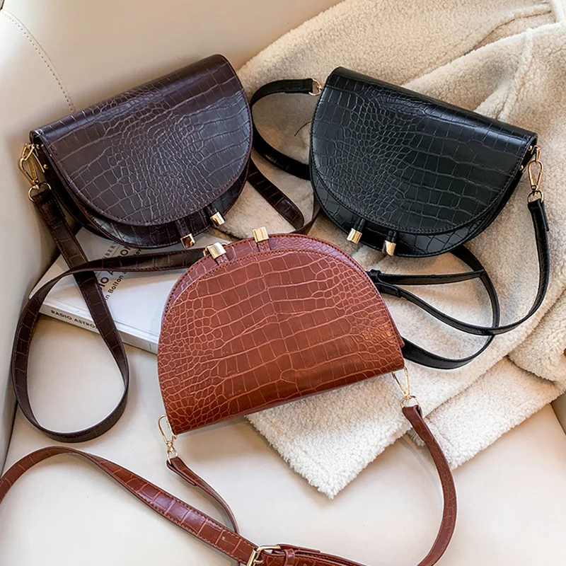 

Vintage Animal Prints Crossbody Bags For Women Double Straps Shoulder Bag Fashion Designer Handbags Female Messenger Bags