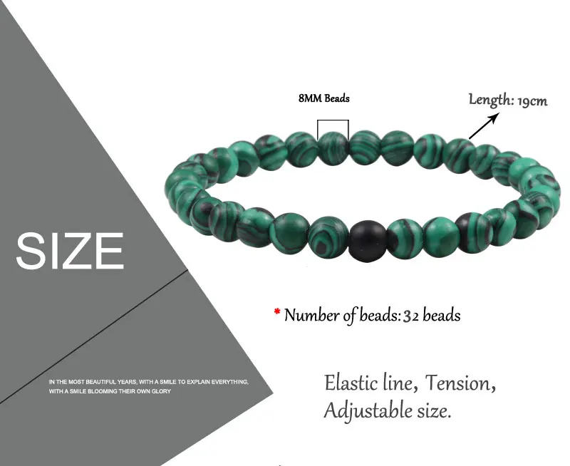 Эластичные браслеты из натуральных бусин Будды для мужчин и женщин модные