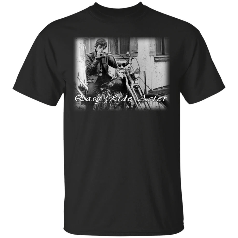 Easy Rider Peter Fonda And Dennis Hopper T-Shirt 2019 Men Black S-3Xl Gifts Streetwear Tee Shirt | Мужская одежда