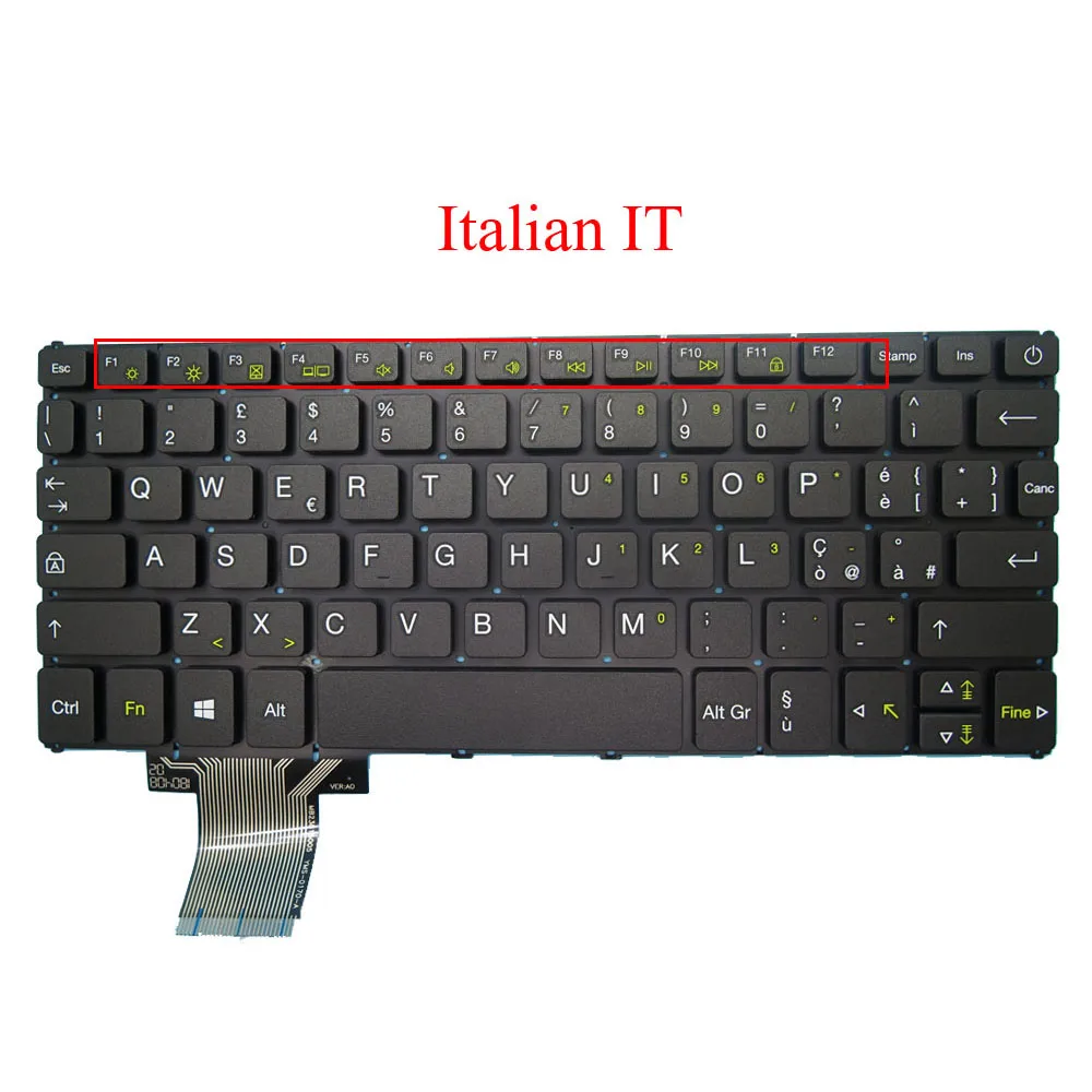 Ноутбук US IT UK Клавиатура для Irbis NB10 NB101 NB102 NB105 YMS 0170 A MB23815005 английский итальянский