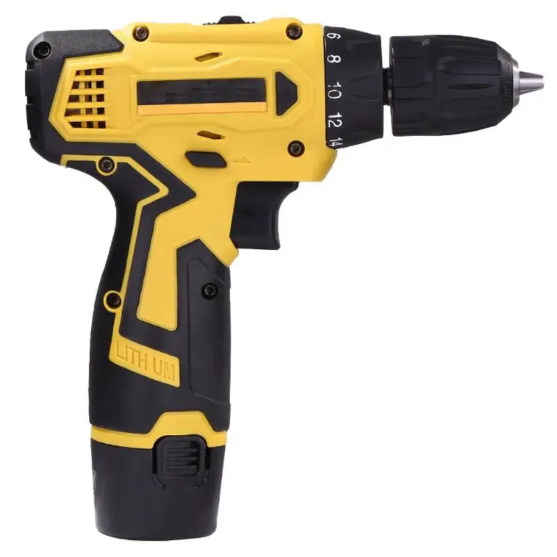 12V 18V Cordless Electric Screwdriver Rechargeable Electric Drill Lithium Battery Cordless Drill Power Tools