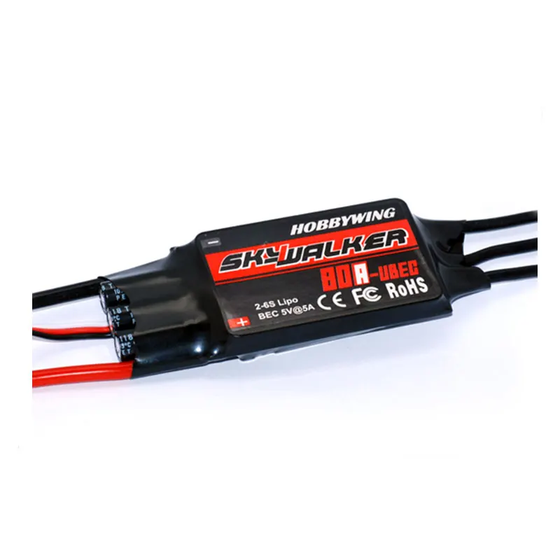 Hoɻɻɻ'win'gskywalker 80A ESC бесщеточный контроллер с UBEC для RC FPV квадрокоптера