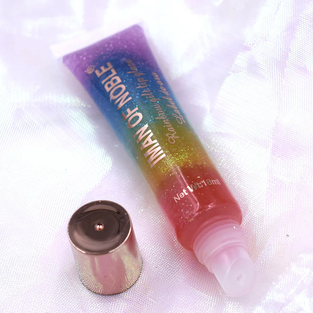 Зеркало воды радуги блеск для губ глазури прозрачные Стекло масло Матовая жидкая