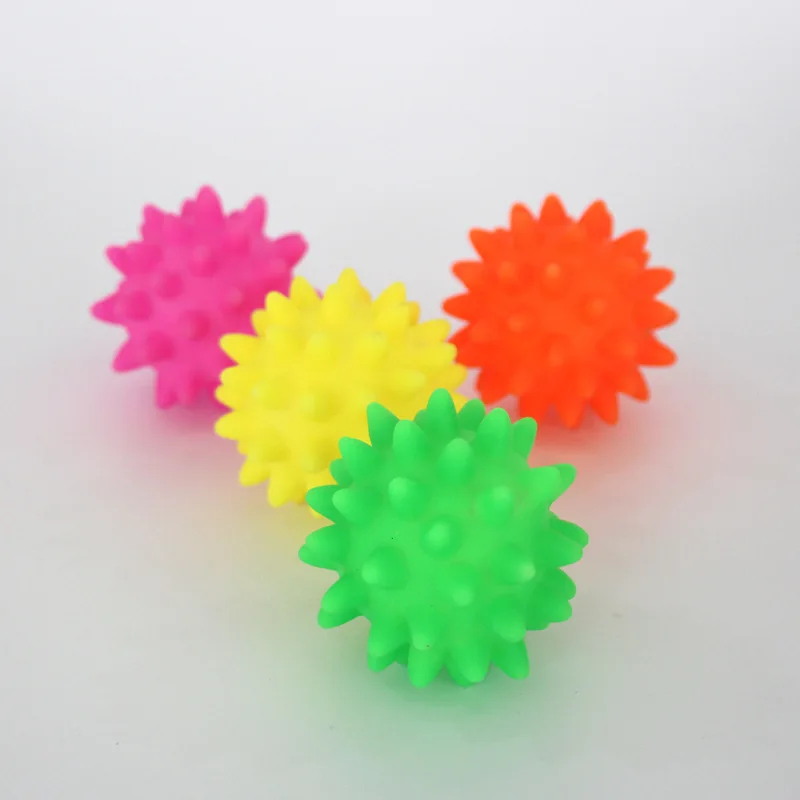Мягкий жевательный эластичный мяч для домашних животных ежика игрушка щенка